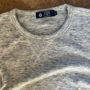 J. Crew Light Gray Crewneck Sweater